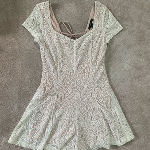 White lace romper